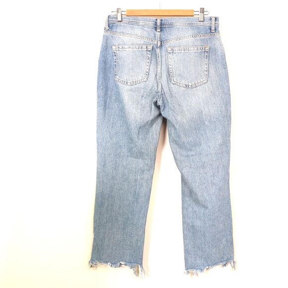 We The Free Free People Distressed Maggie Mid-Rise Straight Leg 28 - Picture 4 of 7